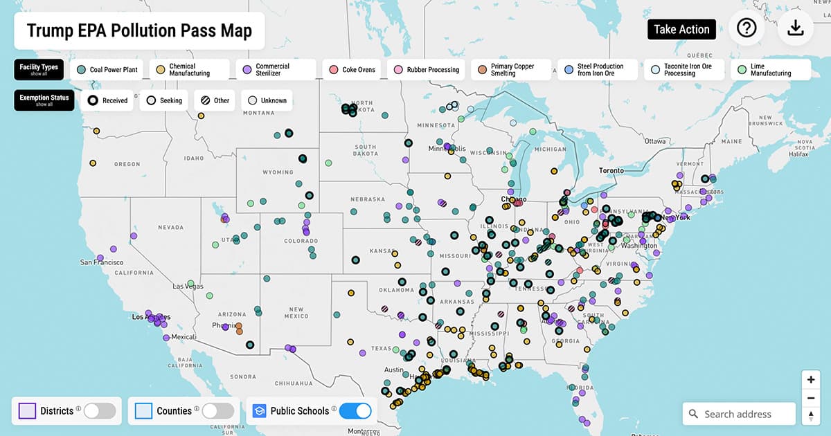 EPA Pollution Pass Map 2025